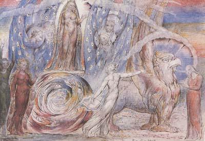 Blake, William Beatrice addressing Dante from her Wagon (mk08) oil painting picture